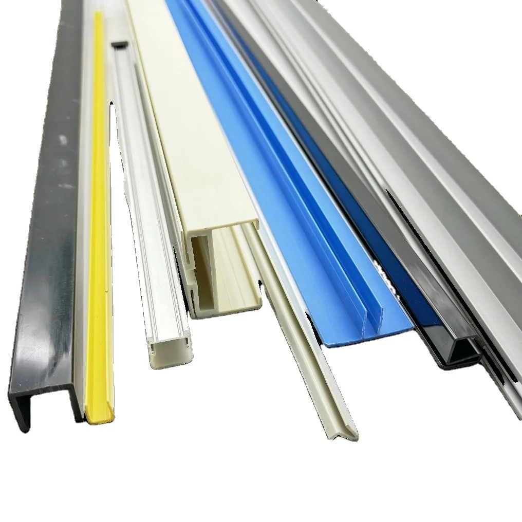 High impact resistant Custom Polypropylene UPVC PVC ABS PC Plastic profiles extrusion Plastic profiles