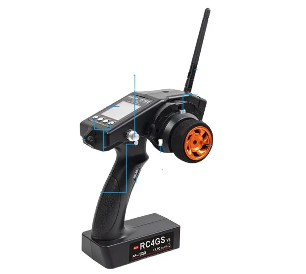 RadioLink RC400 meters control distance Gyro integrated receiver for tanks crawler surface transmitter RC4GS V3 IPS Touch Screen