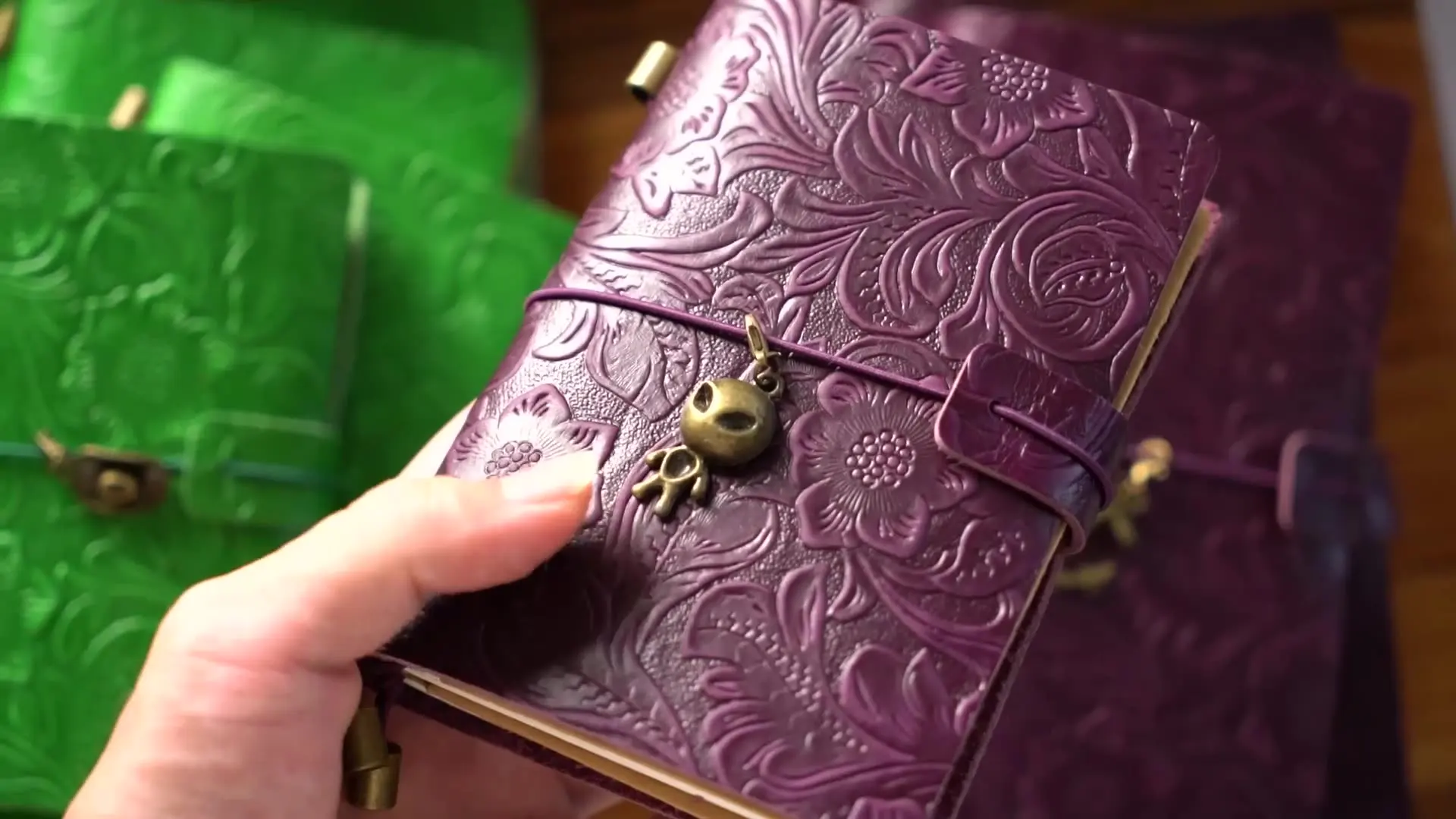 First layer cowhide travel Notebook Vintage Collection handmade loose-leaf book Magic Key Diary Gift