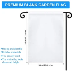 Sublimation Blank Double Printing Advertising Words Party Garden Decoration Country Blue White Red Custom Flag