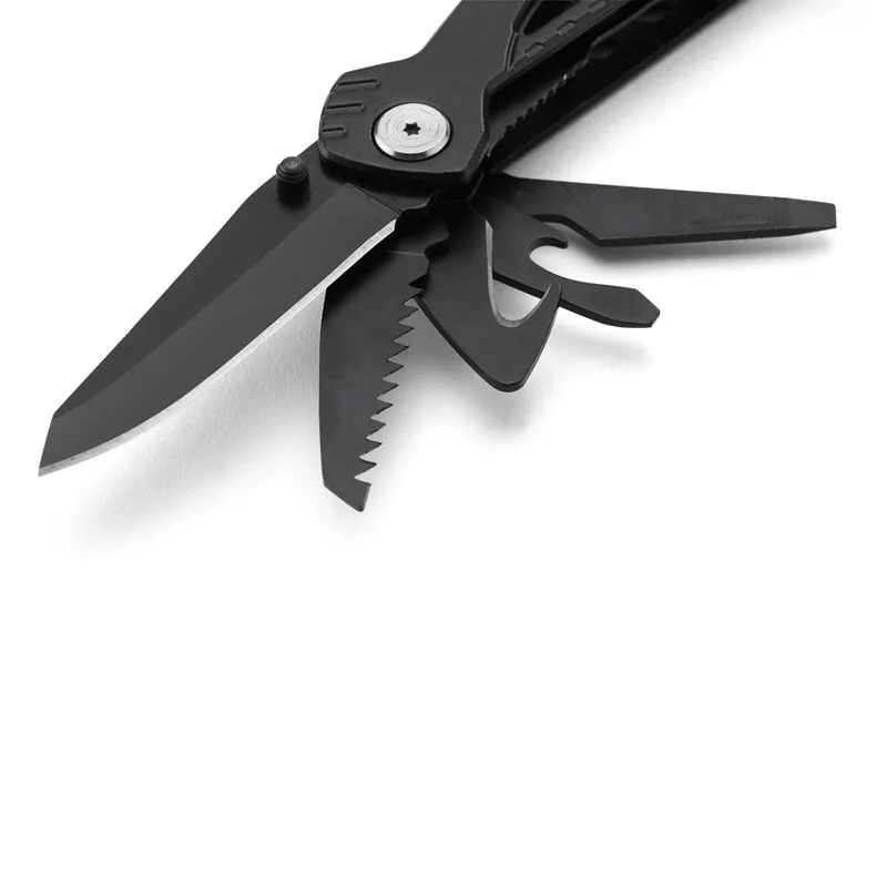 13 In 1 Multitool with Safety Locking Professional Stainless Steel Multitool Pliers Pocket Knife Apply to Survival,Camping