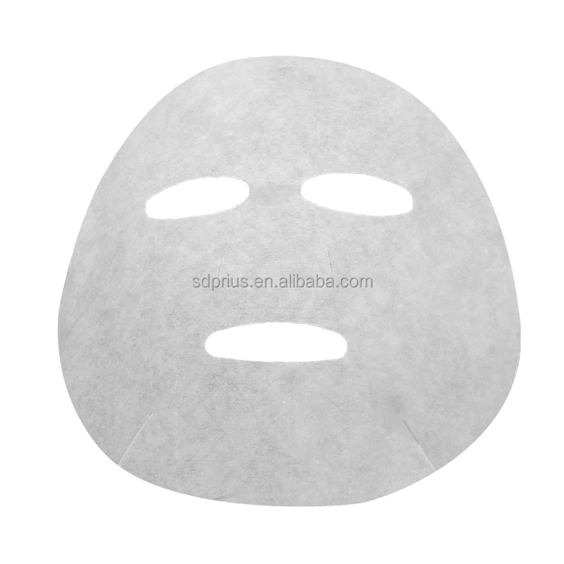 Оптовая продажа, уход за кожей, 40 г/кв. М, белый чистый натуральный хлопок, спанлейс, нетканый материал, листы маски для лица