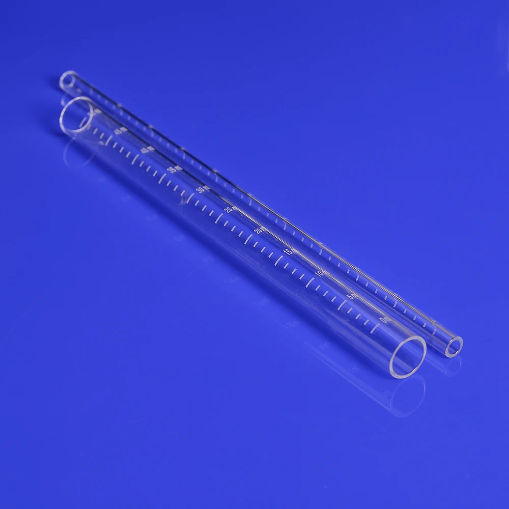 Corrosion Resistant Frosted Graduated Quartz Glass Tube Level Gauge