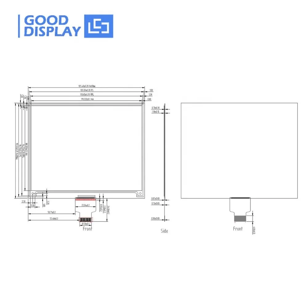  E ink Panel 648x480 SPI интерфейс 5 83 дюйма Eink цветной