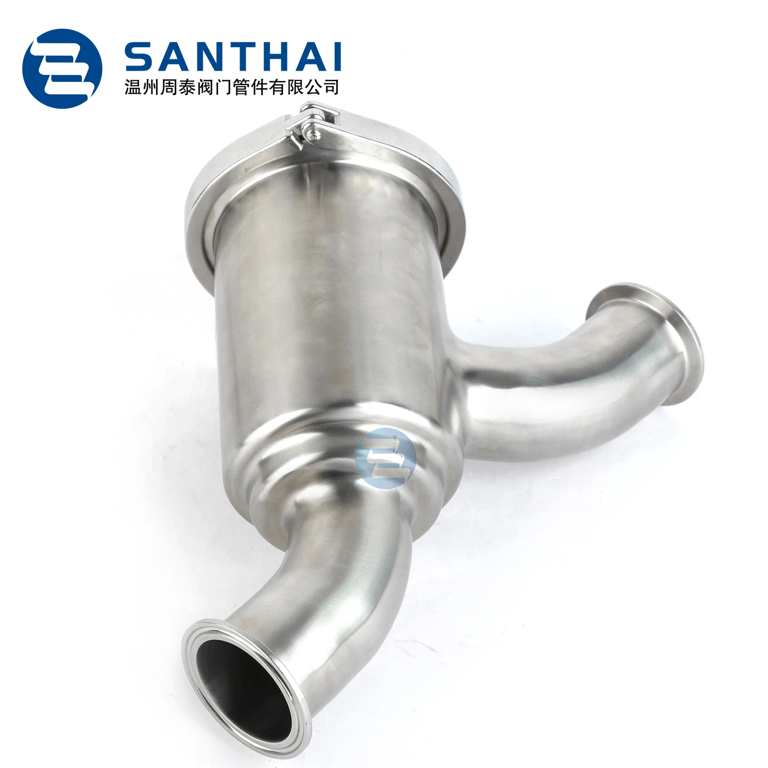 SS304 SS316L Stainless Steel Sanitary Weld Straight Pipe Y-TYPE  Strainer