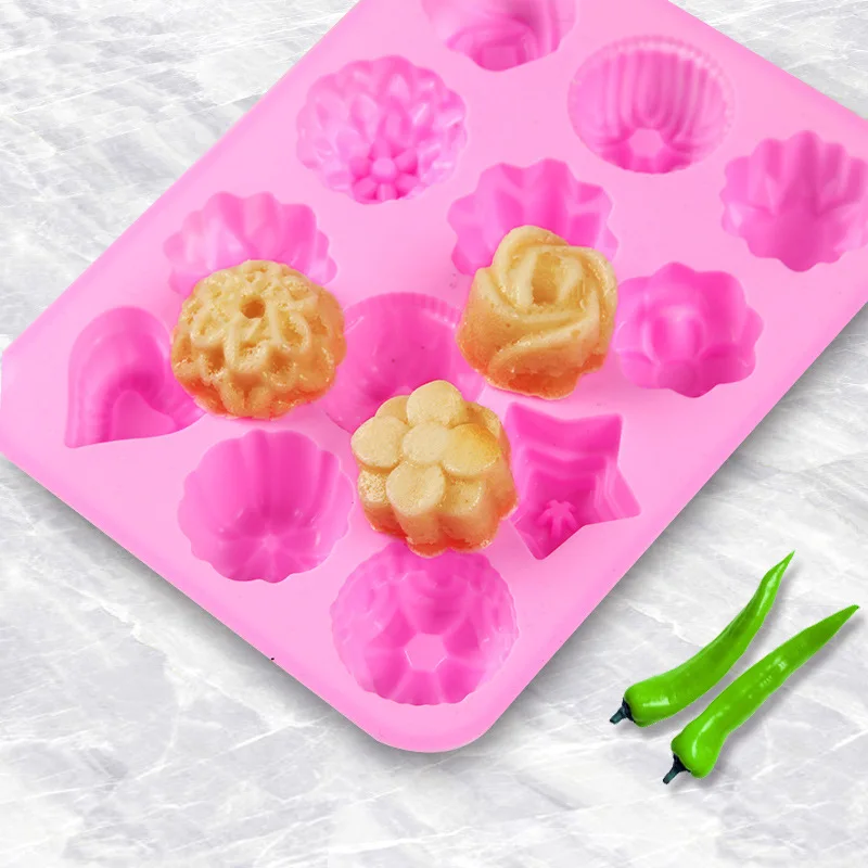 Cheap Different Shape Cake Decorating 3D Silicone Soap Molds