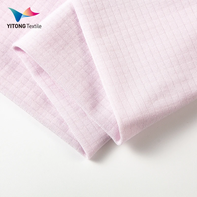 175 gsm Waffle Knit Plain Fabric Soft Modal Cotton Fabric 81% Modal 7% Cotton 12% Spandex Fabric for Underwear Clothing