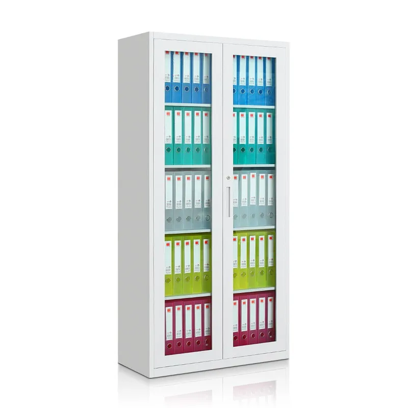 2 двери офисный шкаф металлический справочный финансовый ваучер для хранения стеклянной шкафчик с замком