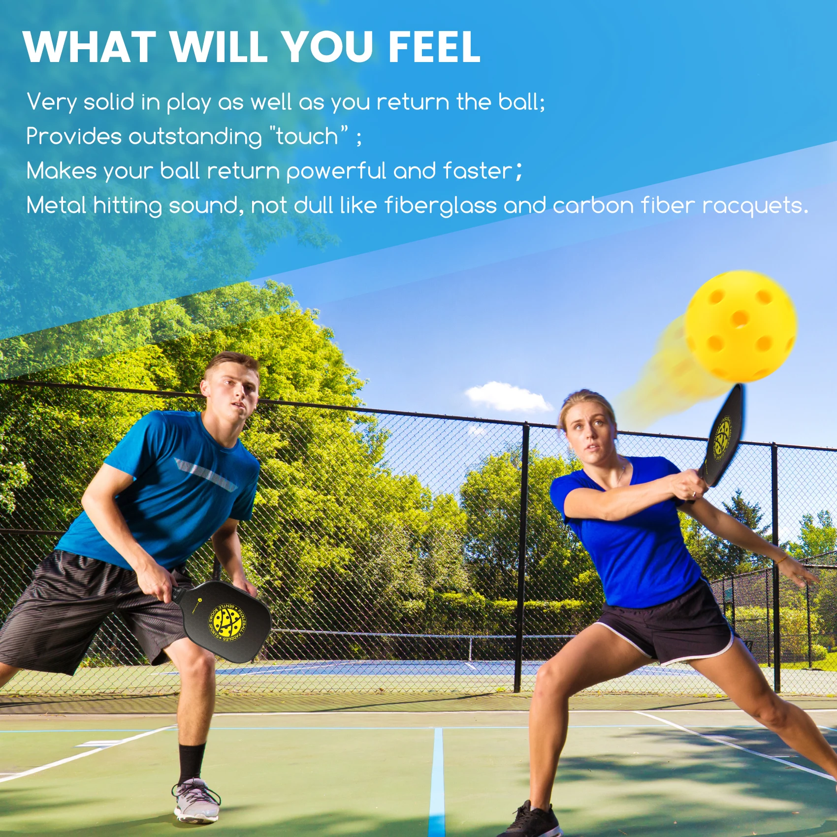 Набор ракеток Pickleball из 2 термоформованных оптовых рассолов с индивидуальным логотипом Paddle