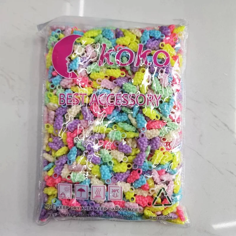 CJ loose beads five pointed star Heart flower butterfly five pointed star plastic beads Mix color