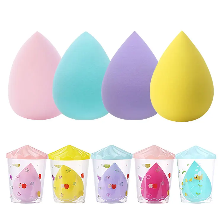Wholesale Beauty Sponge Blender Makeup Cosmetic Puff Tear Drop Latex Free Make Up Sponge T013