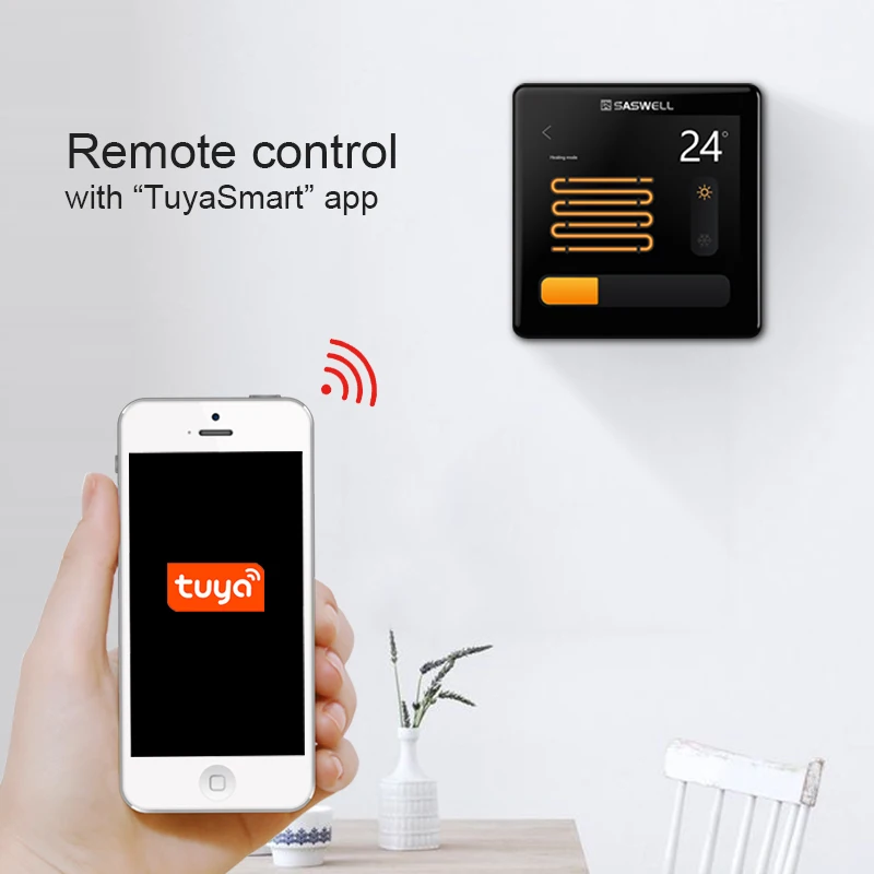Tuya smart home touch screen controller released LCD color screen  with multi systems and  multiple function