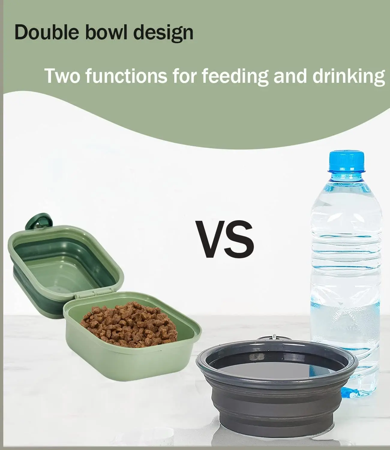 Hot Sale Plastic Silicon Folding Collapsible Pet Travel Food Storage Container Water Container Water Bowl Pet Bowls
