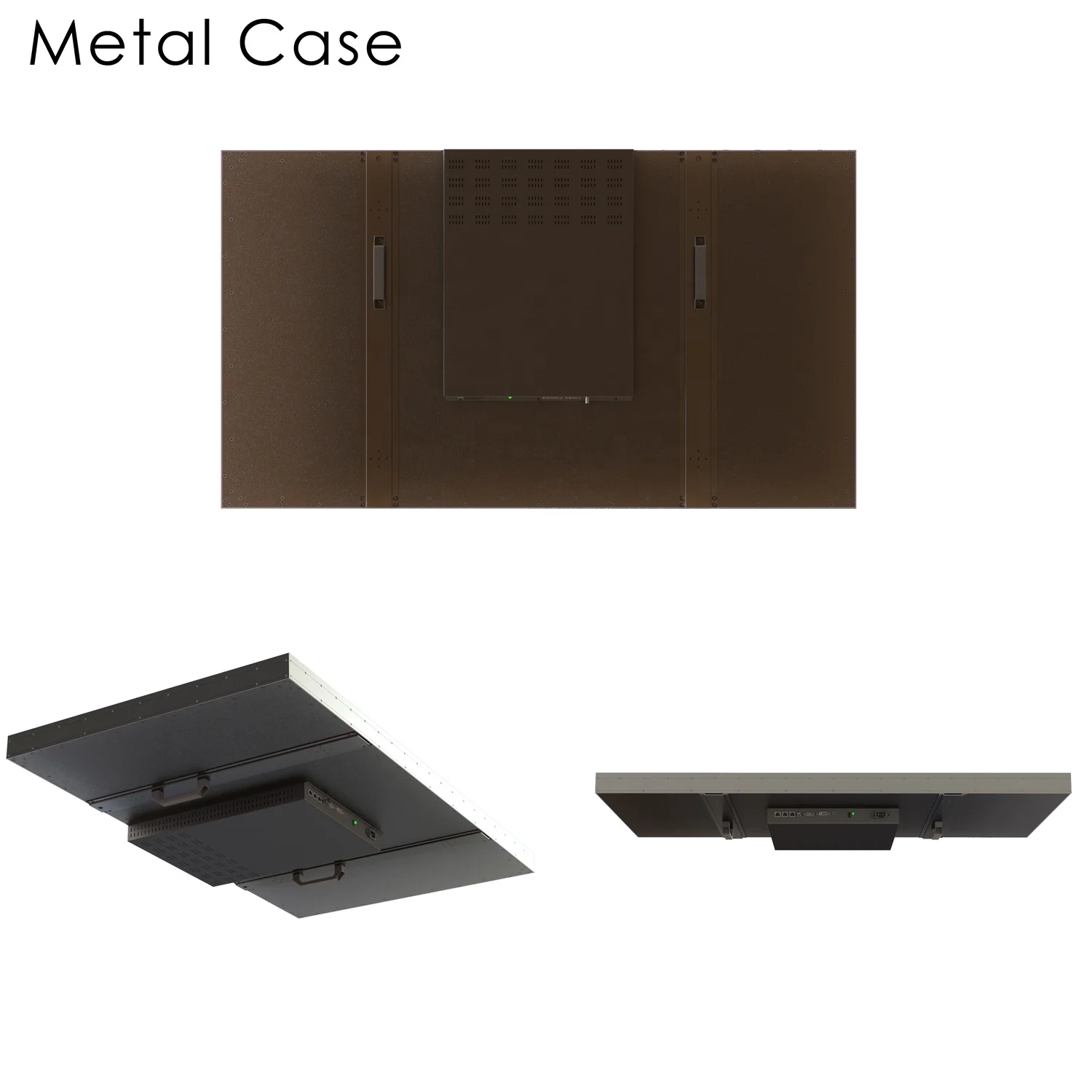 Фабричный противоударный 85-дюймовый ЖК-экран для рекламы для торгового центра, с защитой от царапин, настенный ЖК-видеостена с бронированным стеклом