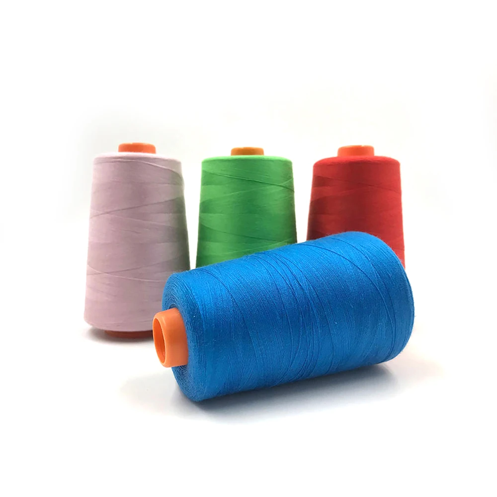 Free Sample 1 kg Thread Sewing Polyester 40/3 Spun Big Spool Best Quality Sewing Thread