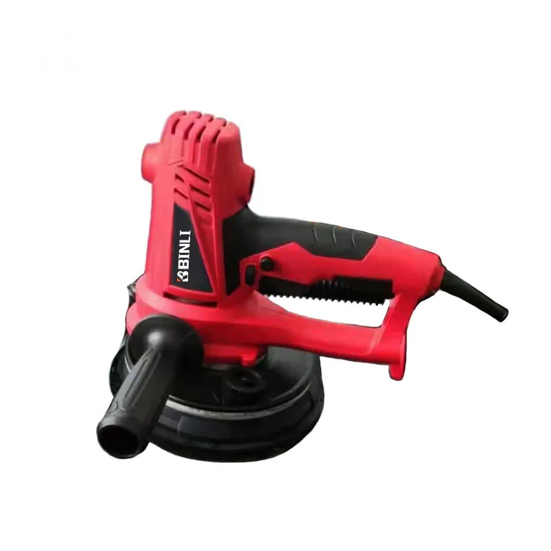 Ручная шлифовальная машина для сухих стен 180 мм 220 В с системой сбора пыли 750 Вт машинка