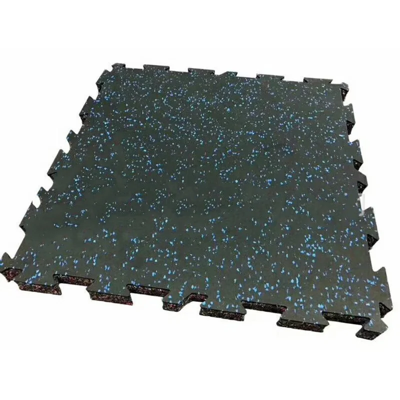 Black+epdm Interlocking Rubber Mat for Gym Flooring Tiles Rubber