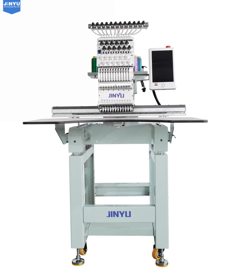 JINYU Automatic High Quality Fast Shipping One Head Sewing Embroidery Machine With Professional Engineer After-Sales Service