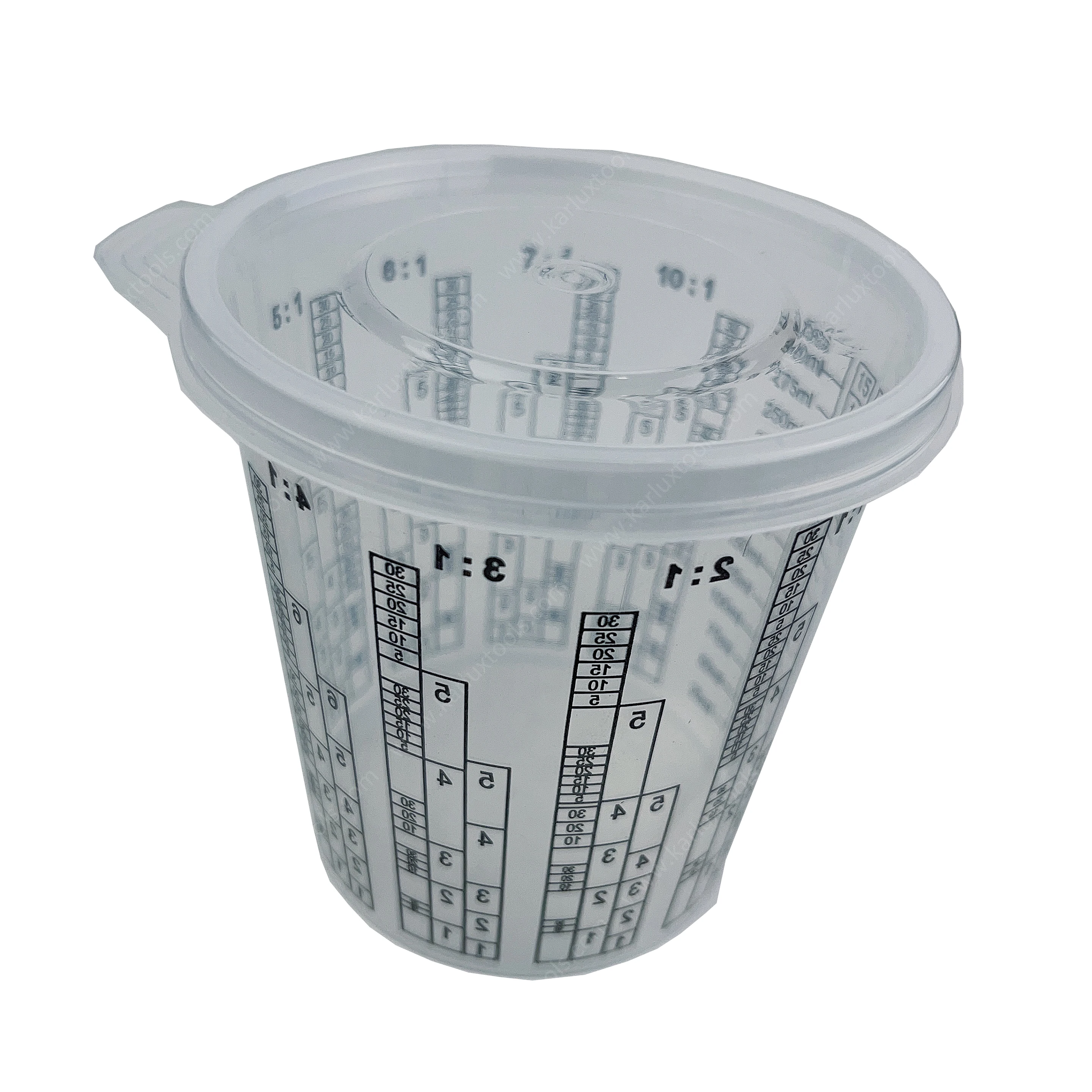 400ml Plastic Graduated Cups Disposable Measuring Cups Resin Mixing Cups for Stain,Paint Mixing Reusable Multipurpose Mixing