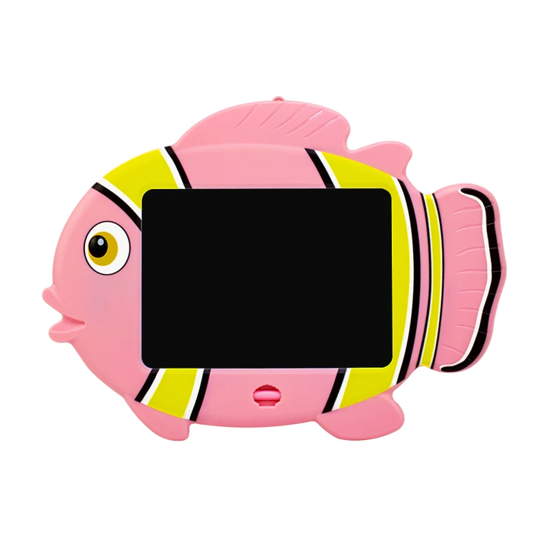 cute clownfish drawing tablet kids electronic Lcd screen writing board lanyard design lcd writing tablet 9 inch