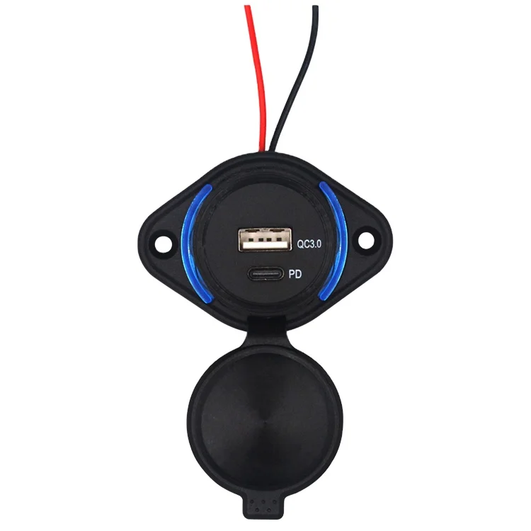 Bus Accessories QC+PD 3.0 Type-c usb charger PD charging station for phones Bus seats Installing Car Charger Fast Charging