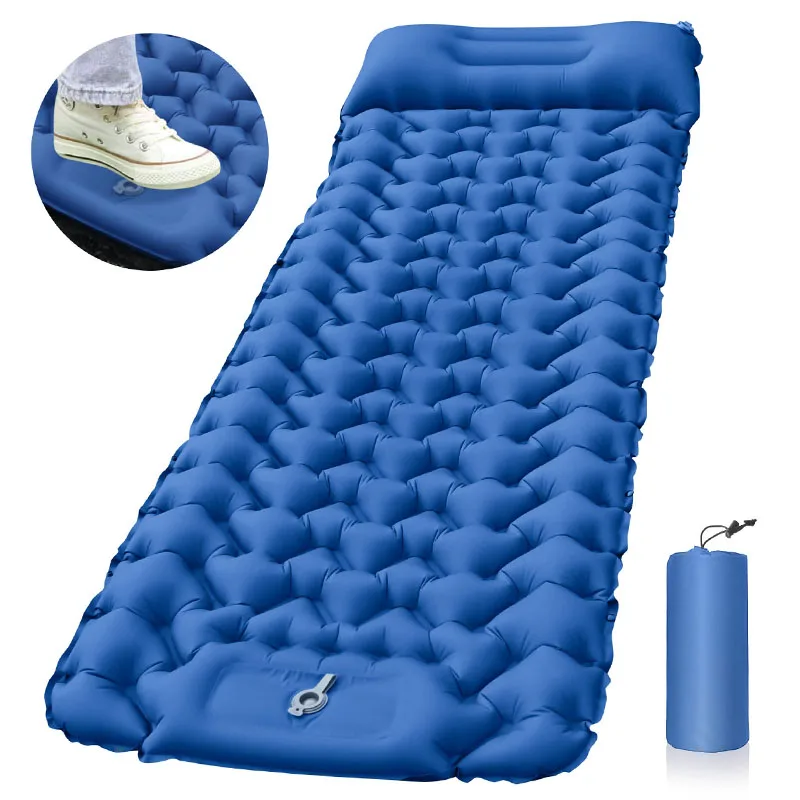 Super Quality Self inflating Sleeping Pad Sleeping Mat Foot Pump Camping Pad Outdoor inflatable Camping Mat