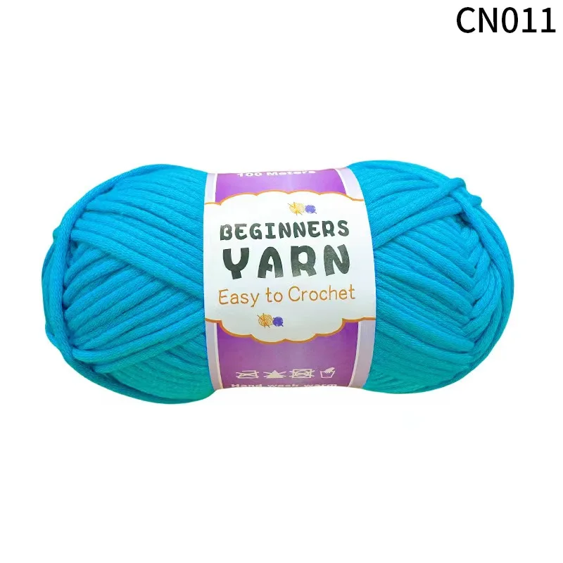 China wholesale source factory  hand knitting crochet 100g ball cotton nylon cored yarn for DIY weaving household