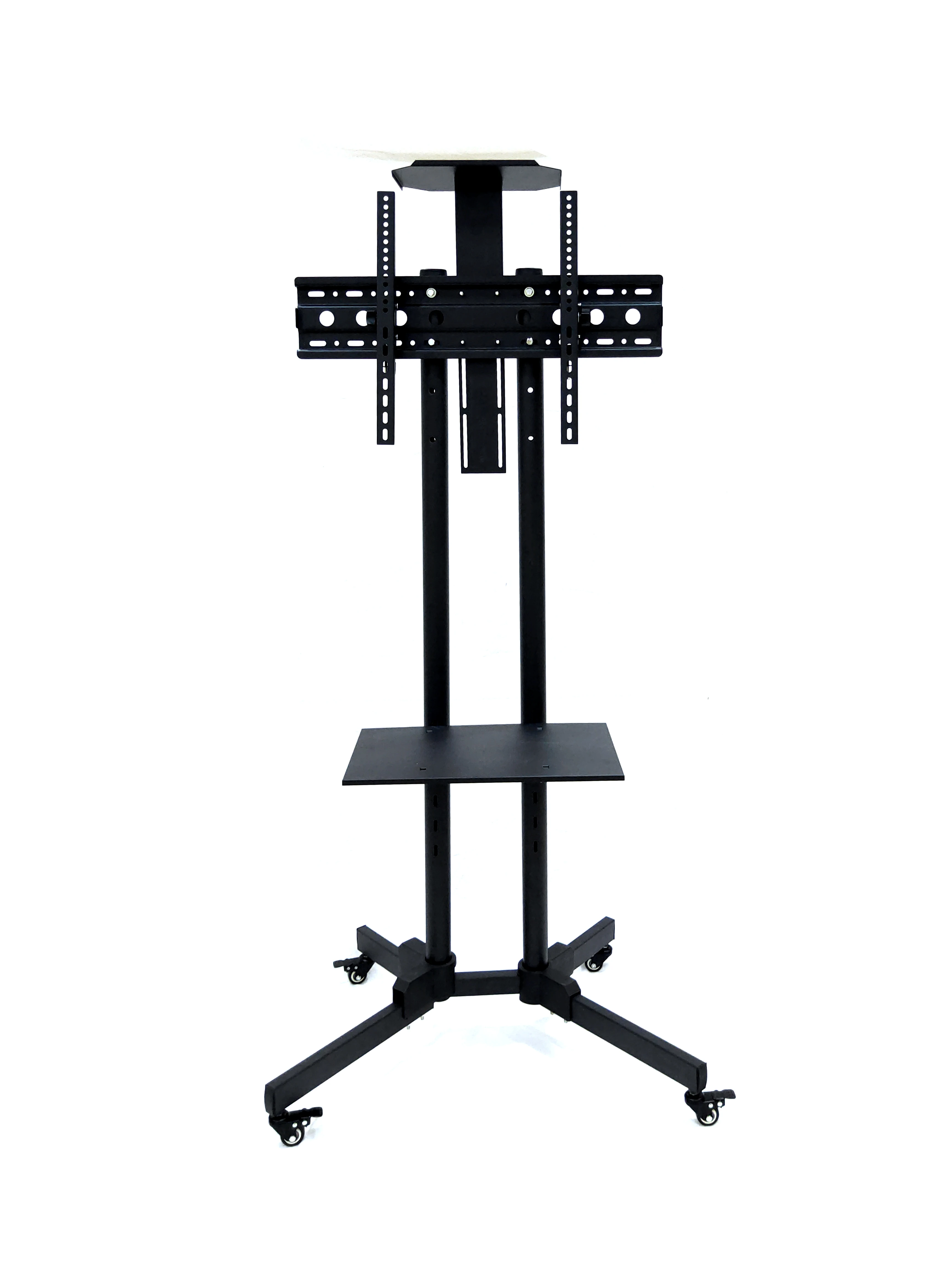 High quality furniture modern mobile LCD plasma TV stand design/floor mounted mobile metal iron black TV stand