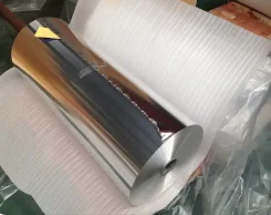 9 Micron 100 M Aluminum Foil Roll food wrapping With Color Box Alu Tin Paper Coil