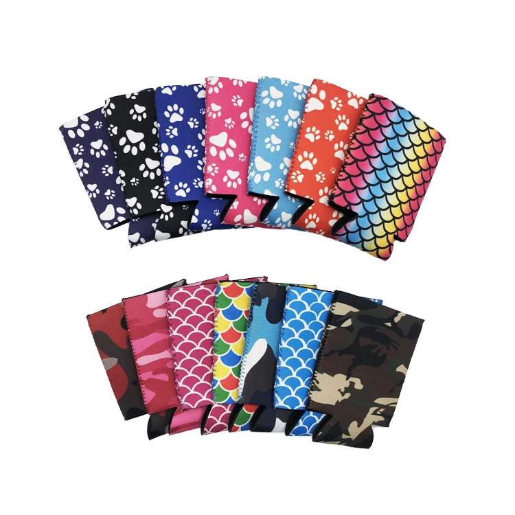 Wholesale 12 oz Printed Neoprene Standard Can Coolers