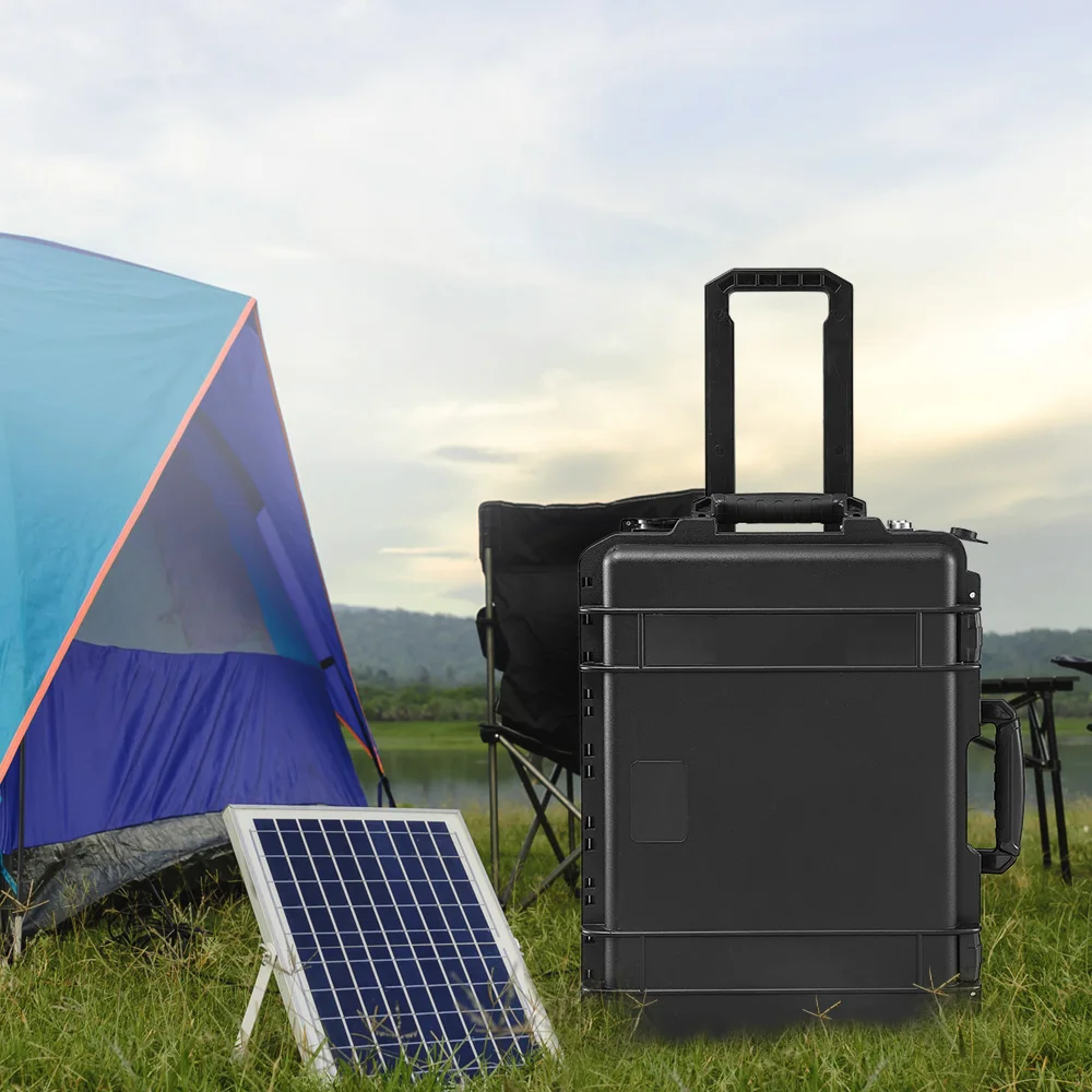 camping 110v 220v solar portable power station Lithium ion Battery 2500Wh outdoor portable energy storage power station