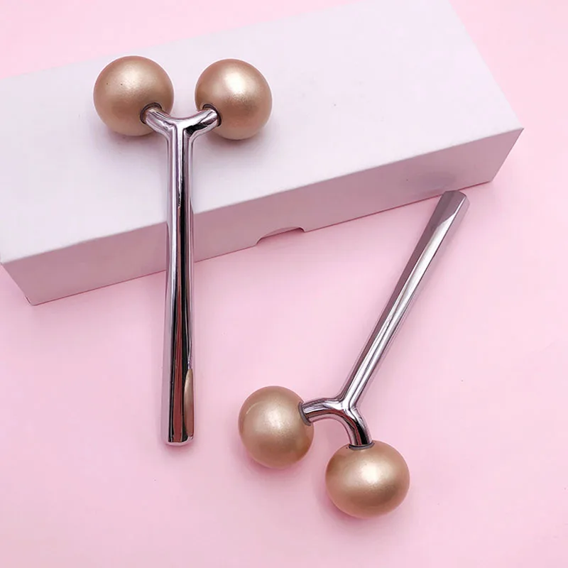 3D Roller Facial Ball Massager Lifting Beauty Products Face Wrinkle Anti-aging 360 Rotate Y Shape Facial Massager Face Roller