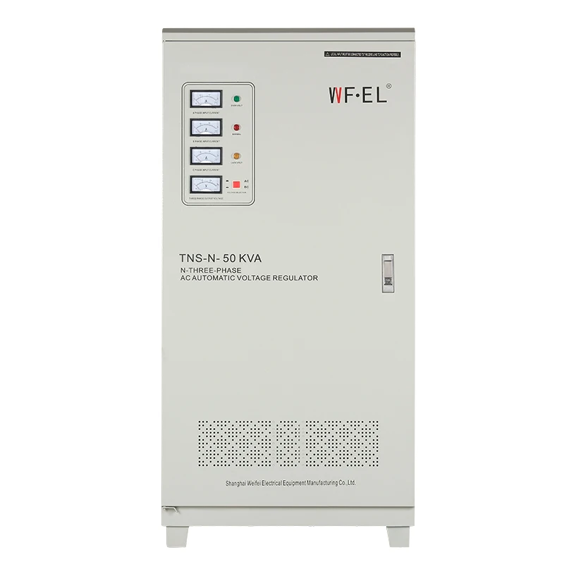 TNS 50KVA 3-Phase Servo Motor AC SVC HEYA/OEM 50-60Hz Automatic Voltage Regulator Stabilizers Competitive Price Three-Stage AVR