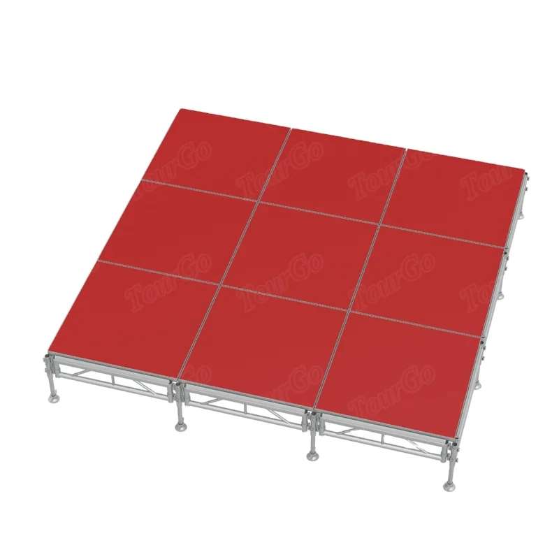 Cheap Portable Aluminum Stage Platform 12ft x 12ft Used Temporary Stage Rental