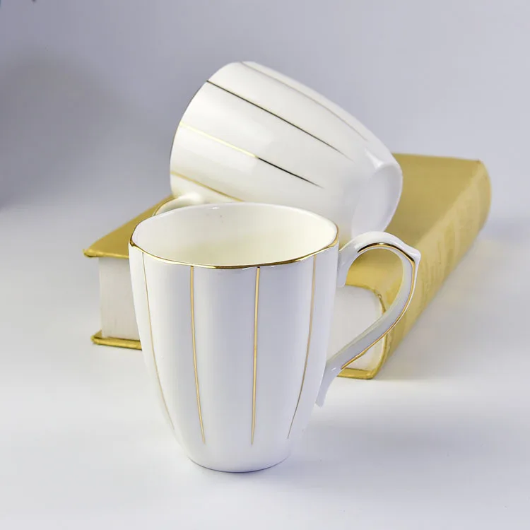 Flypeak New Arrival 380ml Nordic Ceramic Coffee Mug Cup Personalized Pumpkin Ceramic Cup Drawing Handle Coffee Mug