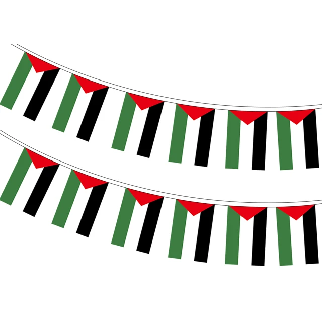 High quality Switzerland rectangle string flag polyester pennant bunting national flags