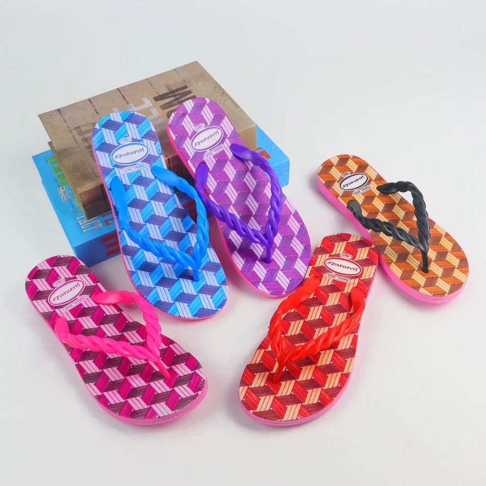 Special Offer Brand New Luxury 3D Printed Flip-flops Slippers Sandals For Women And Ladies