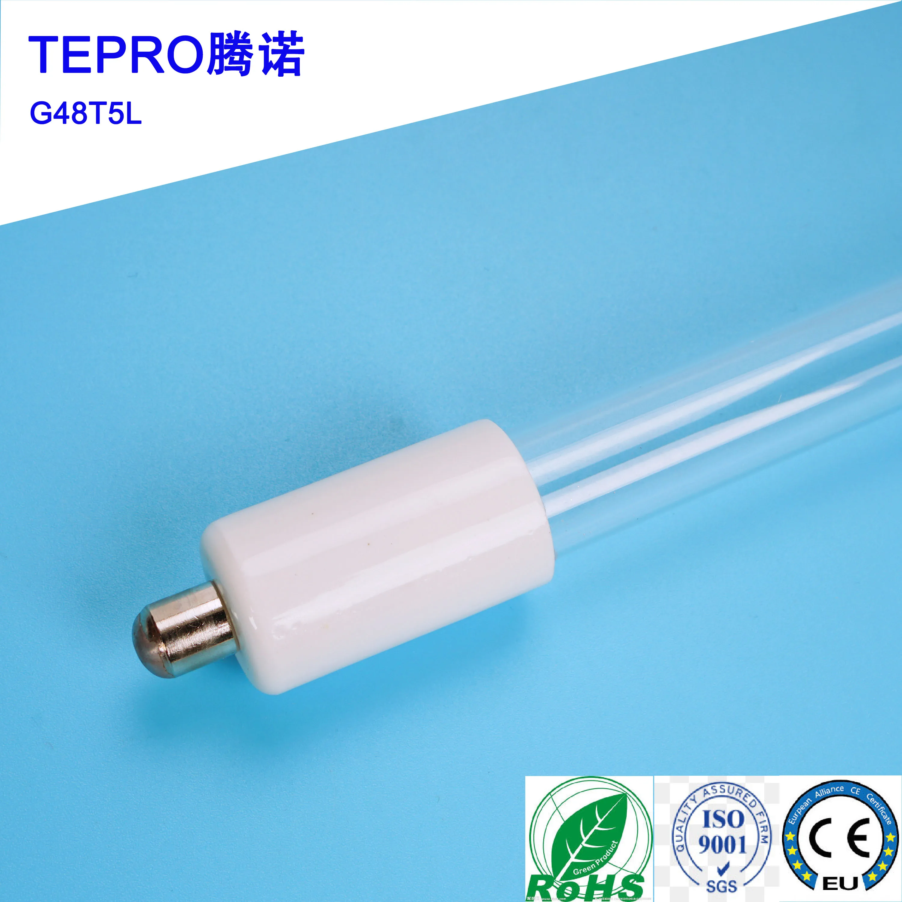 G48T5L Single Pin Uvc 254 Disinfection Uvc Tube Lamps Germicid Killing Light Uv Bactericidal Lamps For Water Treatment