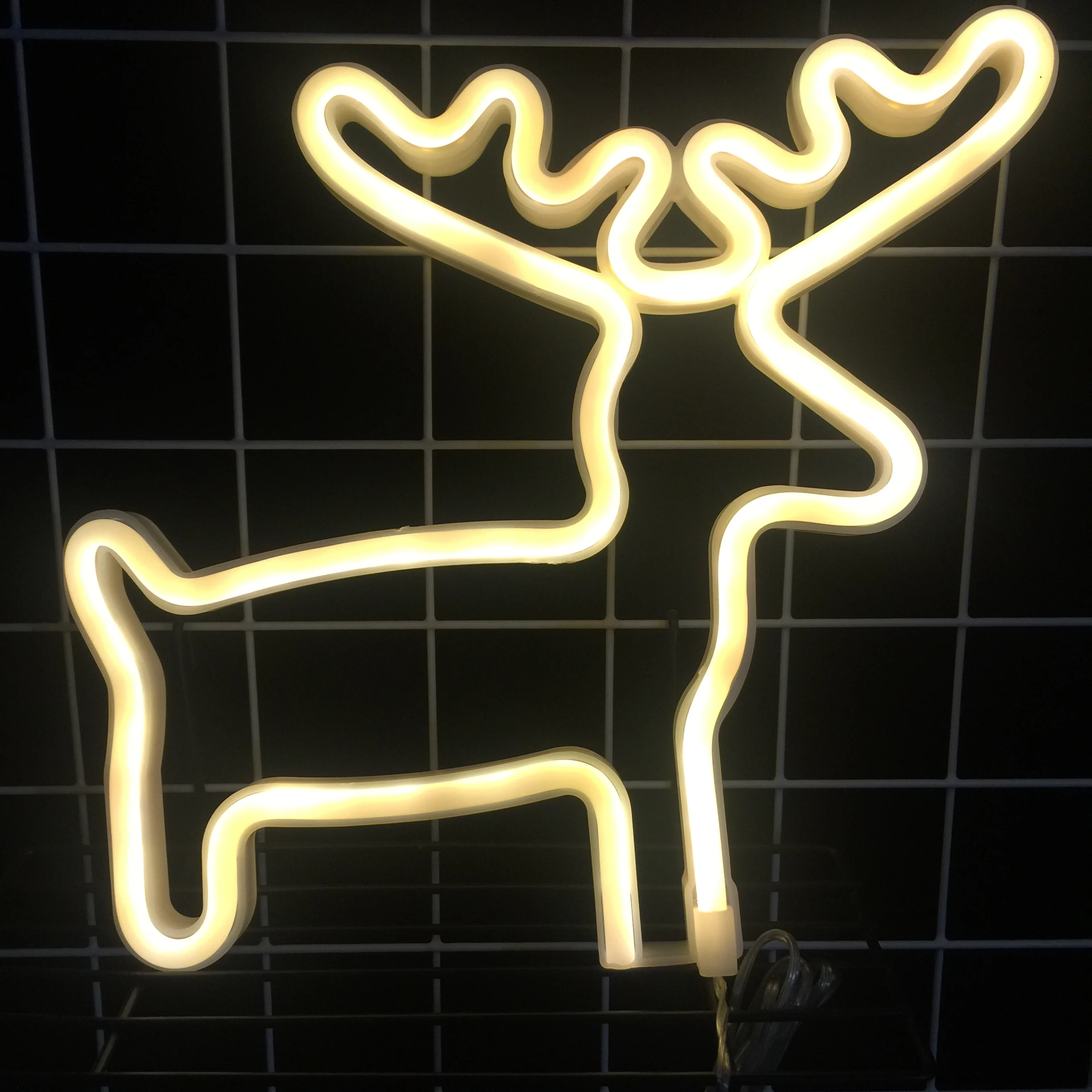 BOKUN Kawaii animal shapes LED Signs USB/Battery powered LED Neon Lights for home Neon Signs for Wall Decor