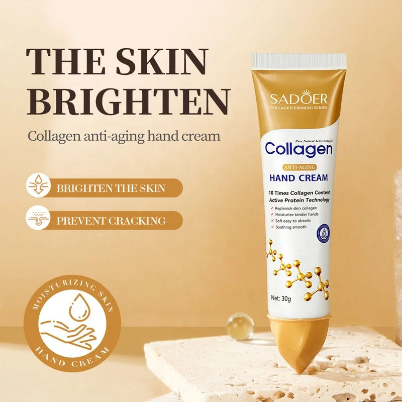 Private Label Nourishing Moisturizing Hand Cream For Hand Care Repair Dry Anti Chapped Smoothing Skin Collagen Hand Cream Lotion