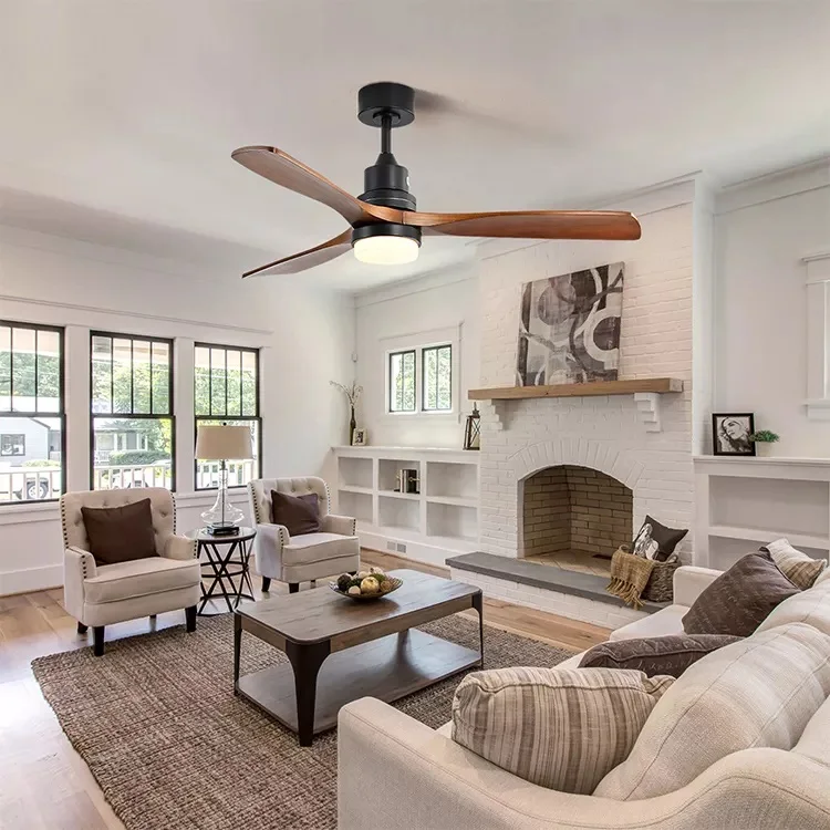 High Quality Ceiling Fan 220v 52 Inch Decorative Indoor Ceiling Fan With Light Remote Control