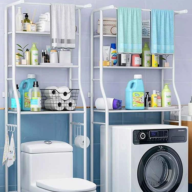 Shelving Units Over Bathroom Toilet Washing Machine Storage Rack Shelf For Usage Corner Stand 3 Shelf Space Saver