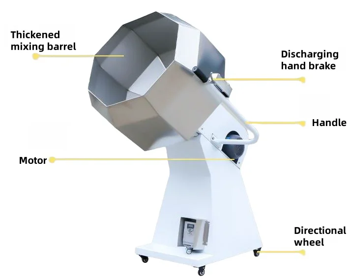 food seasoning machine flavoring machine corn flour cheese flavoring snack food machine flavoring and coating machine for cereal