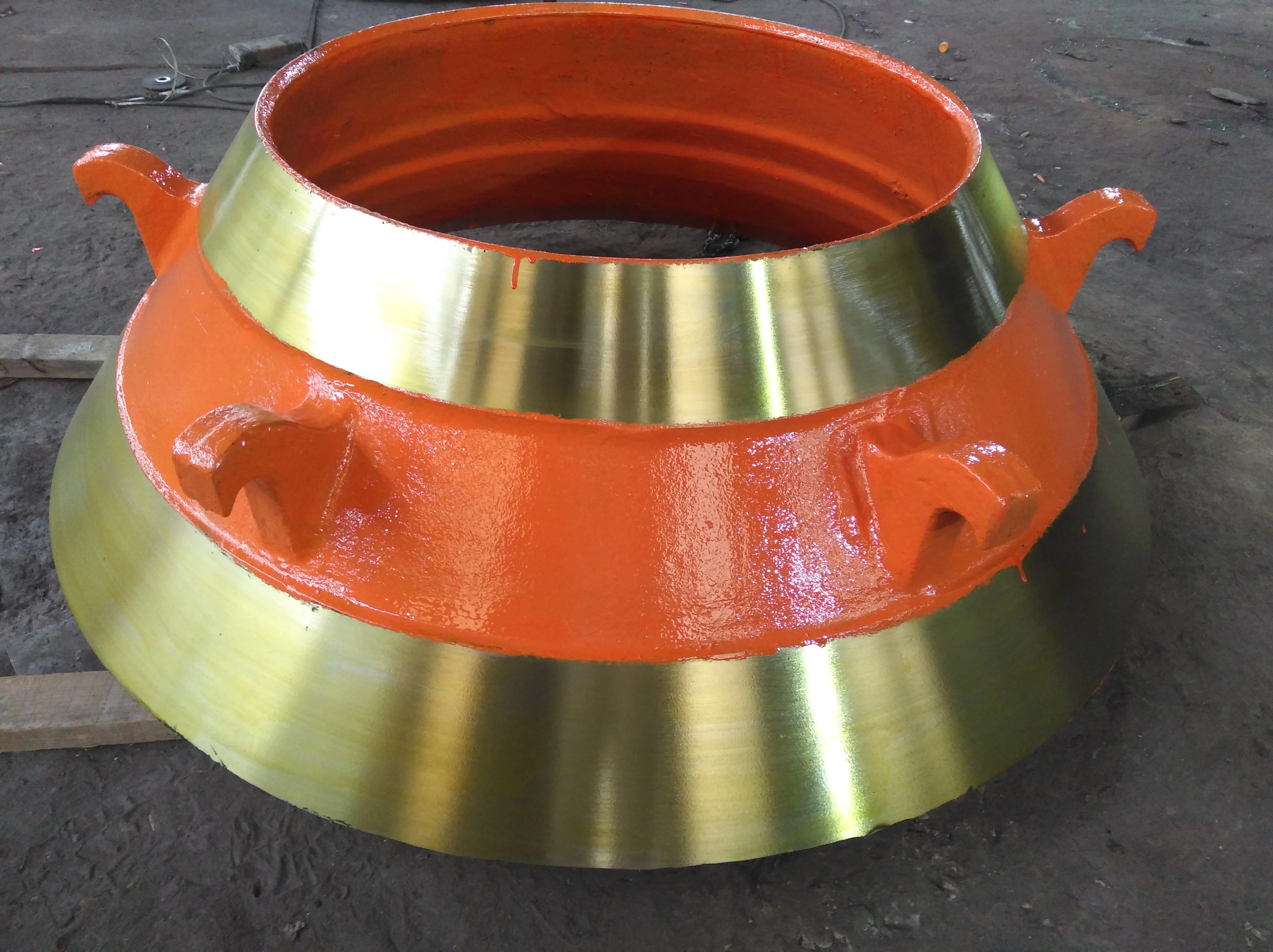 Steel Factory Cone Crusher Wear Parts Machine Parts Mantle and Concave High Manganese Bowl Liner Manufacture China 1 Piece Jaw