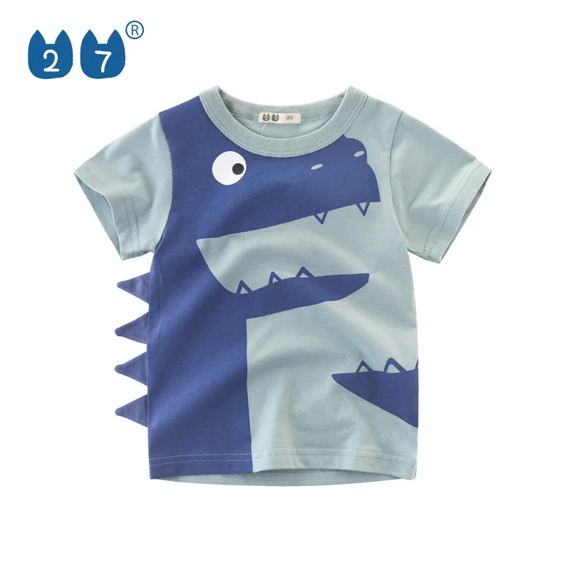 Kids Cute Design Dinosaur T Shirt Children Clothes For 2 To 10 Years Old Boy