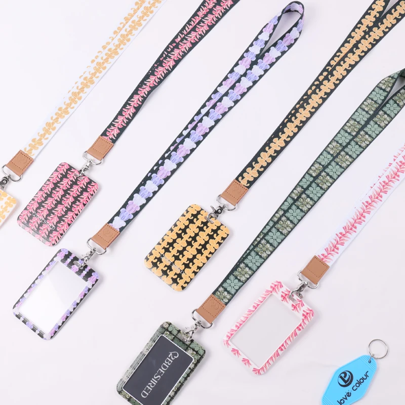 personalized lanyards id with logo custom card holder badges medal lanyard with pvc card RFID NFC