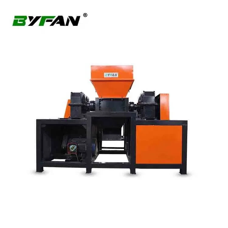 Машина для переработки резиновых шин с двойным