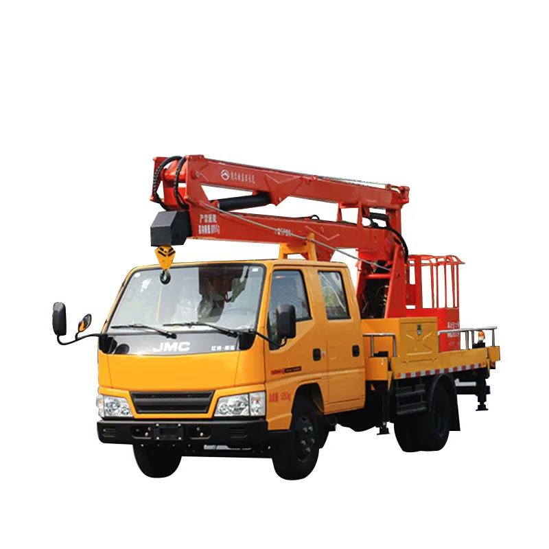 Chinese manufacturer low price14m 18m 20m Telescopic Aerial Work Platform Truck Vehicle