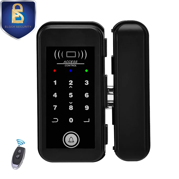 Rfid card intelligent glass door lock for access control system