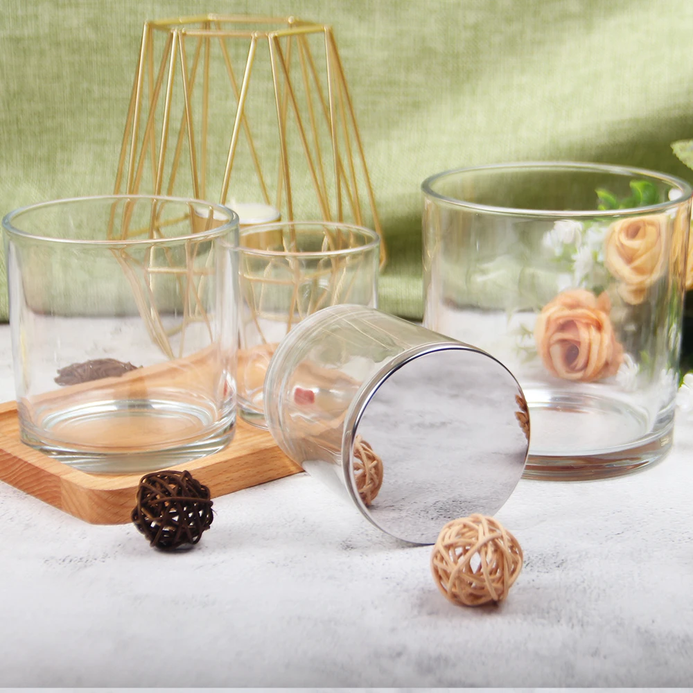 Jars For Candle / Luxury Candle Jar With Lid / Extra Large Candle Jar Wholesale Unique Candle Jar Glass Candle Jar With Lid